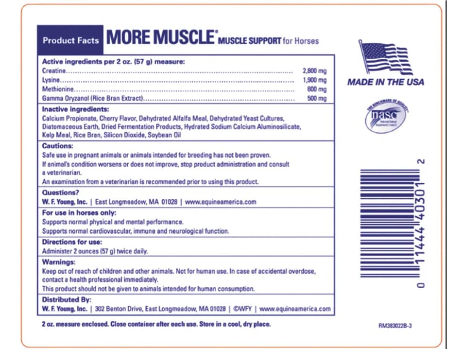 More Muscle: suplemento equino para fuerza y energía