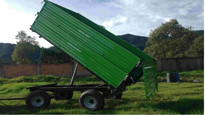 Remolque ZETA 532 T agrícola 5 ton con descarga trasera