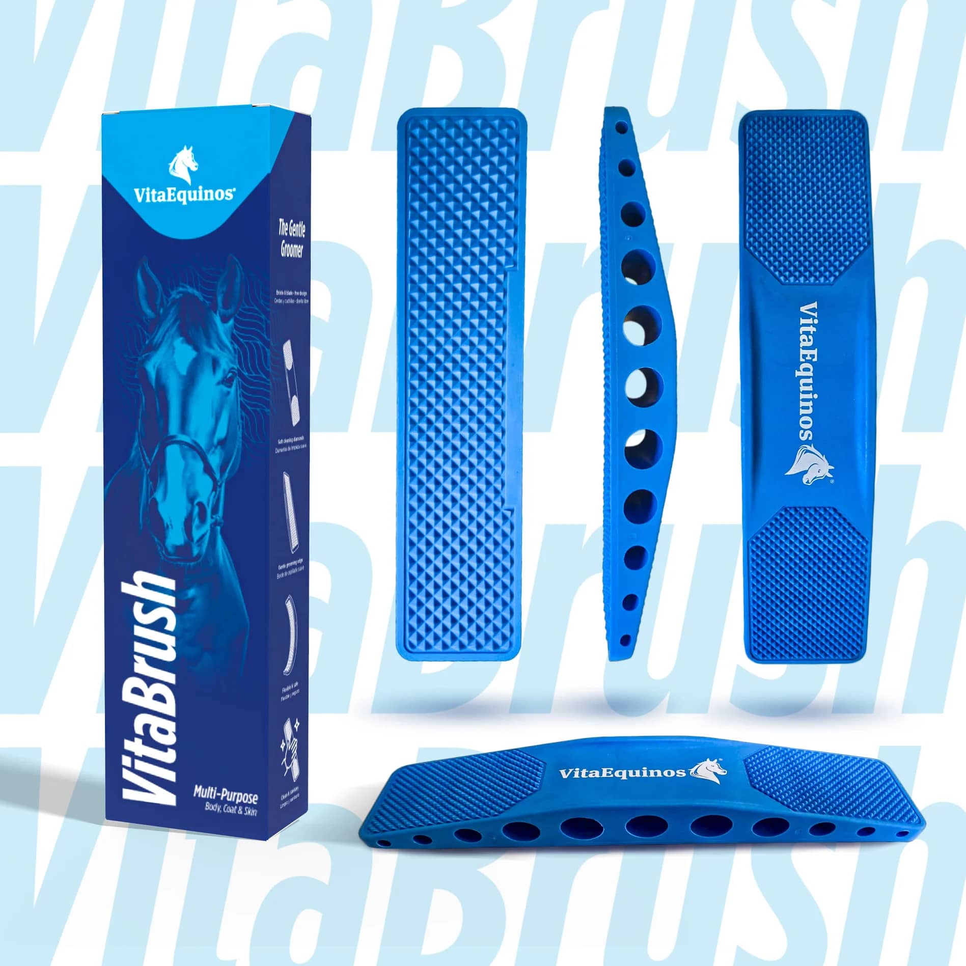 Rasqueta 6 en 1 VitaBrush | Limpieza y cuidado equino