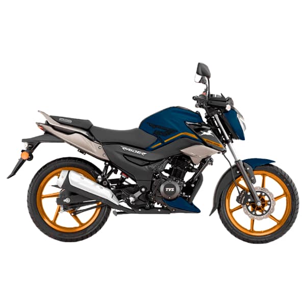 TVS Raider 125 Racing moto moderna con diseño y seguridad