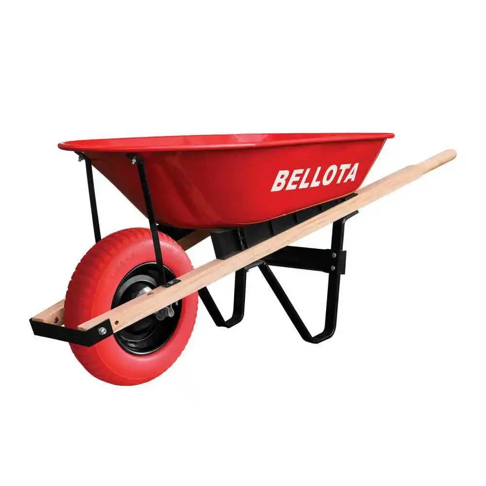 Carretilla Anti pinchazo 4.8 (65 l) Roja Metalica