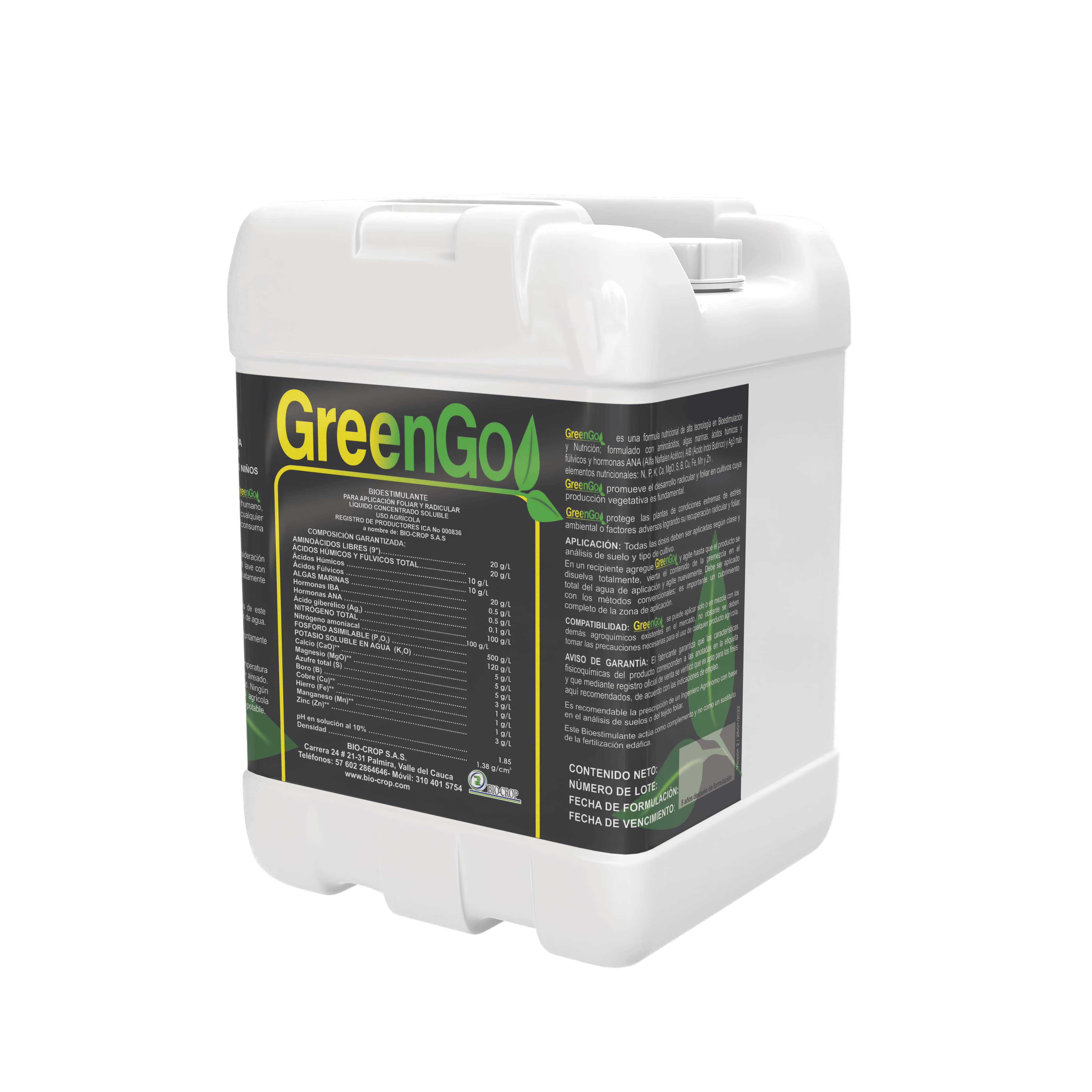 Bioestabilizador Greengo SL x 20 Lt | Mejorador de Suelos