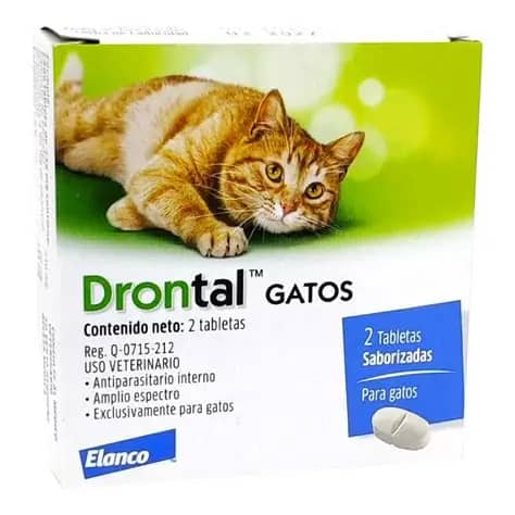Drontal Gatos 2 tabletas | Antiparasitario interno Elanco