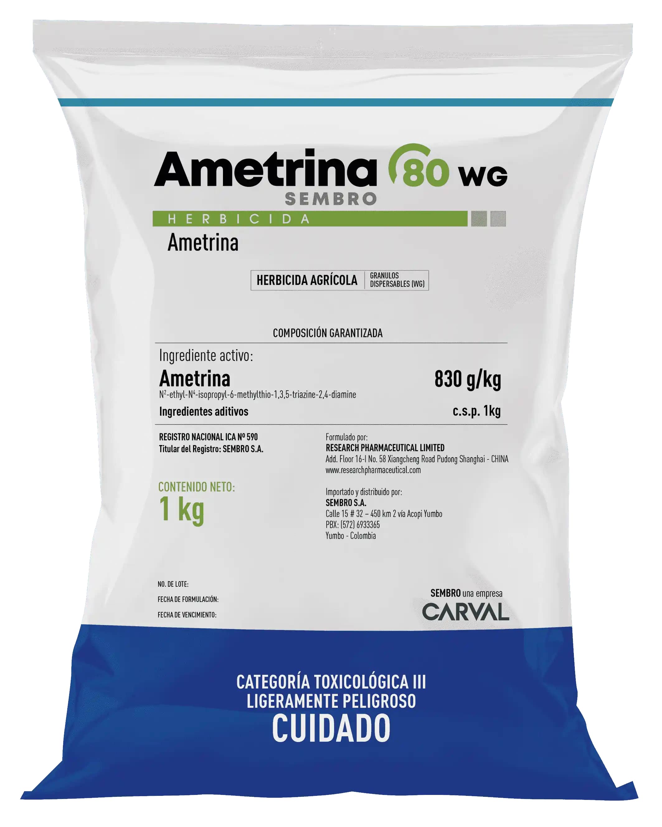 Herbicida Ametrina 80 WGX 1 kg