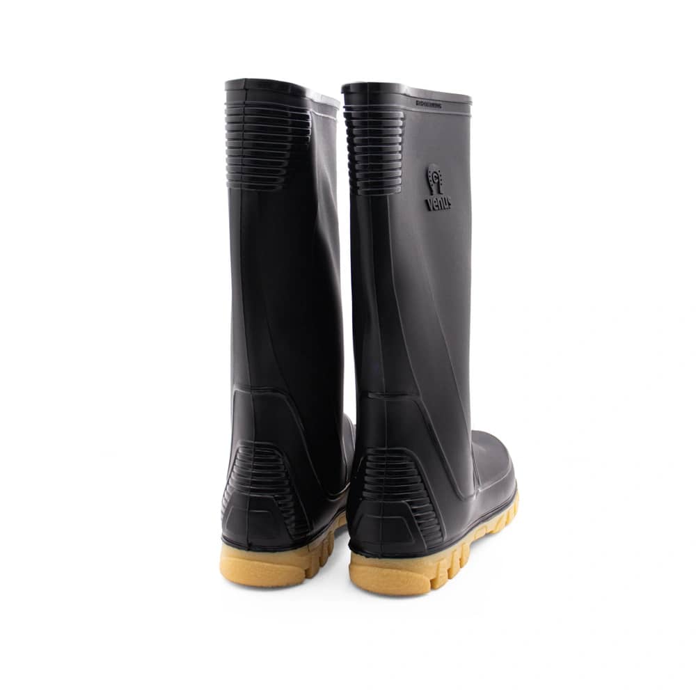 Bota Andina Clásica Negro Amarillo Talla 33 - 39 | Caña media impermeable