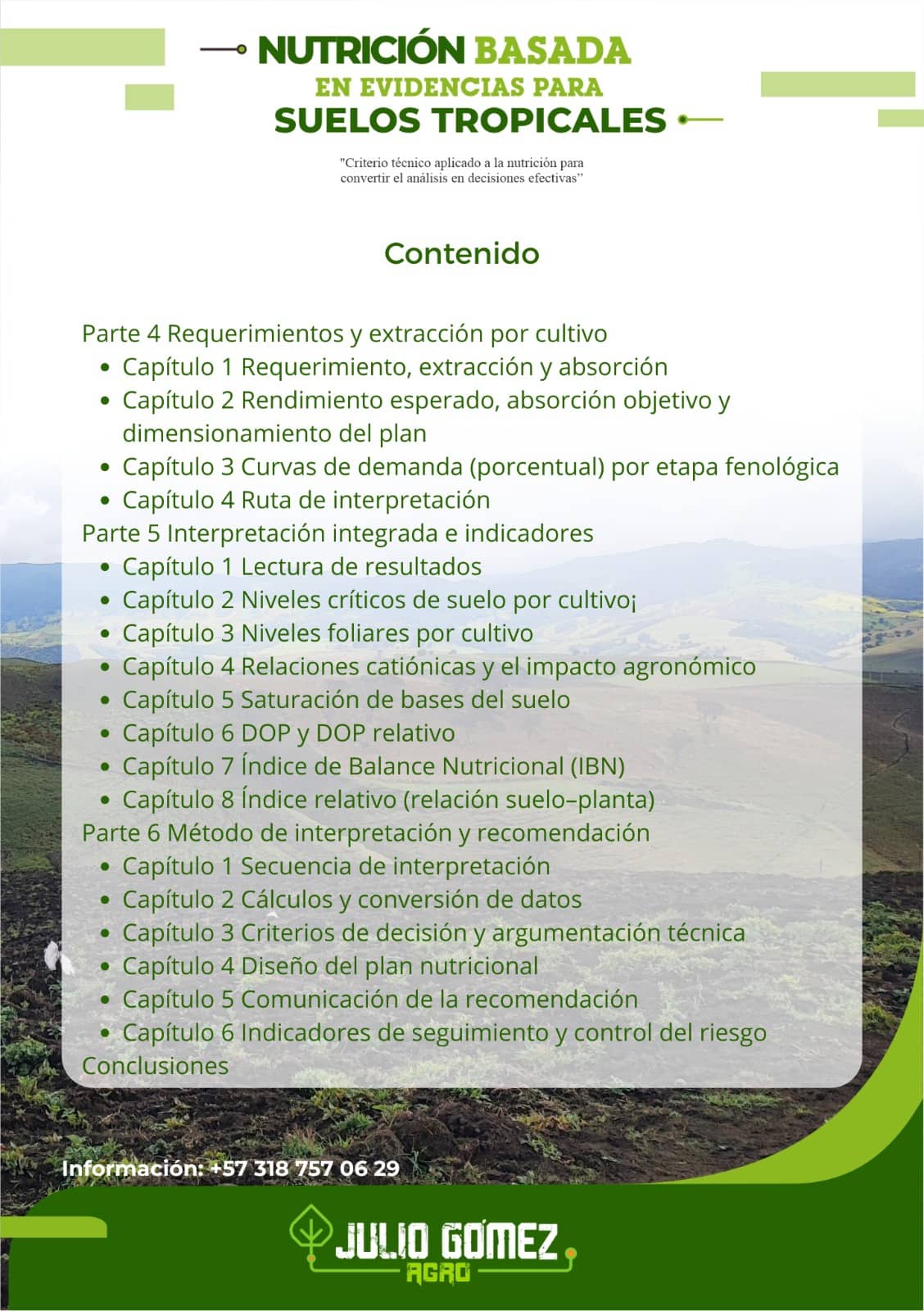 Libro Físico | Nutrición Basada en Evidencias para Suelos Tropicales | Guía Agronómica Profesional Colombia