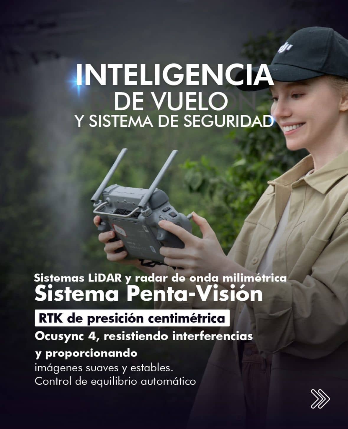 Dron agrícola DJI AGRAS T100 para grandes extensiones