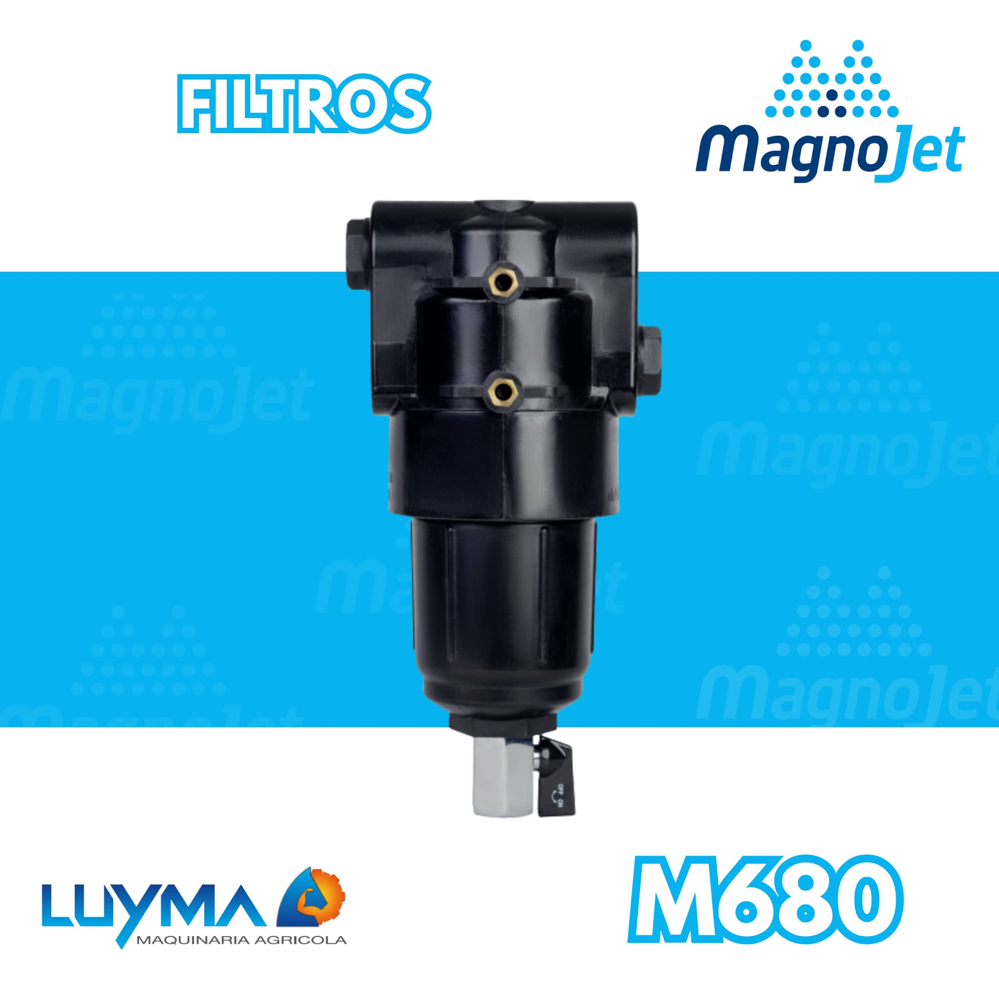 Filtro Línea Magnojet 200 L/min Alta Presión 725 PSI