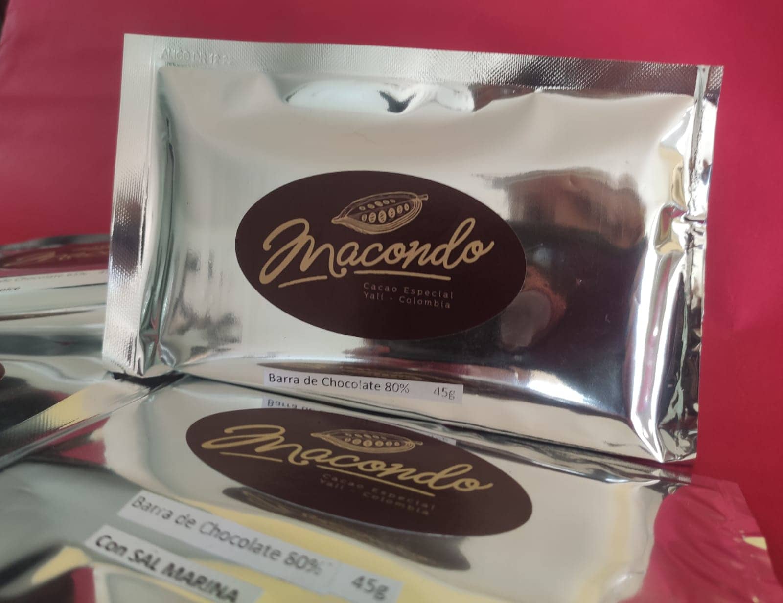 Barra de Chocolate al 65% con especias x 45 Gr