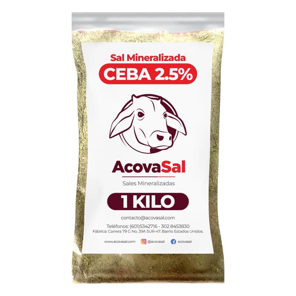 Sal Mineralizada Estandar Ceba 2.5 % x 1 Kg