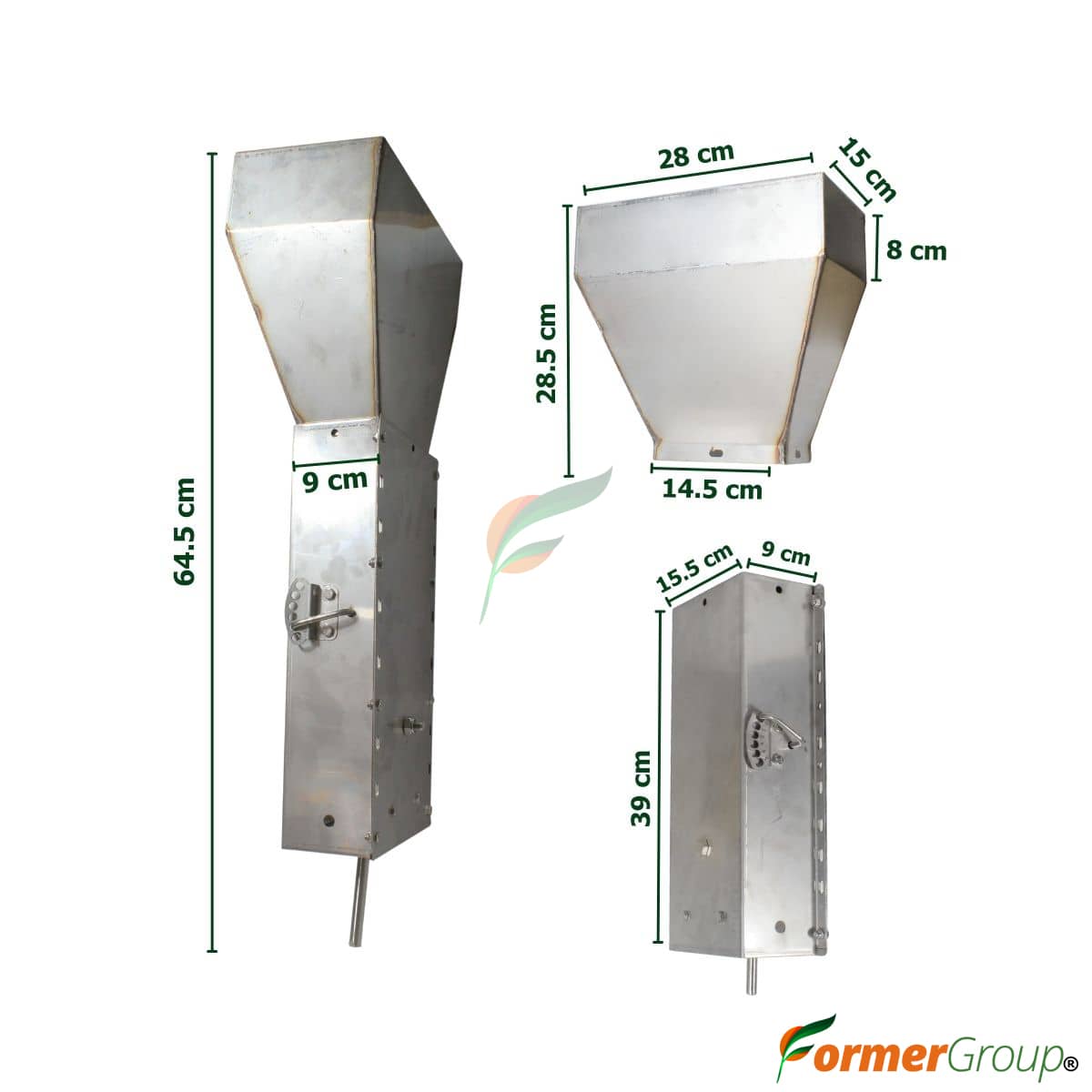 Dispensador Alimento Cerdas Acero | Jaula Paridera