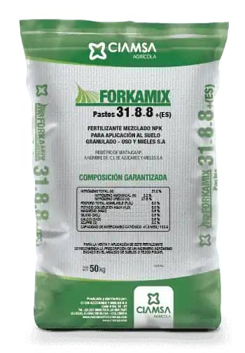 Fertilizante para pastos Forkamix 31-8-8 x 50 kg -Ciamsa