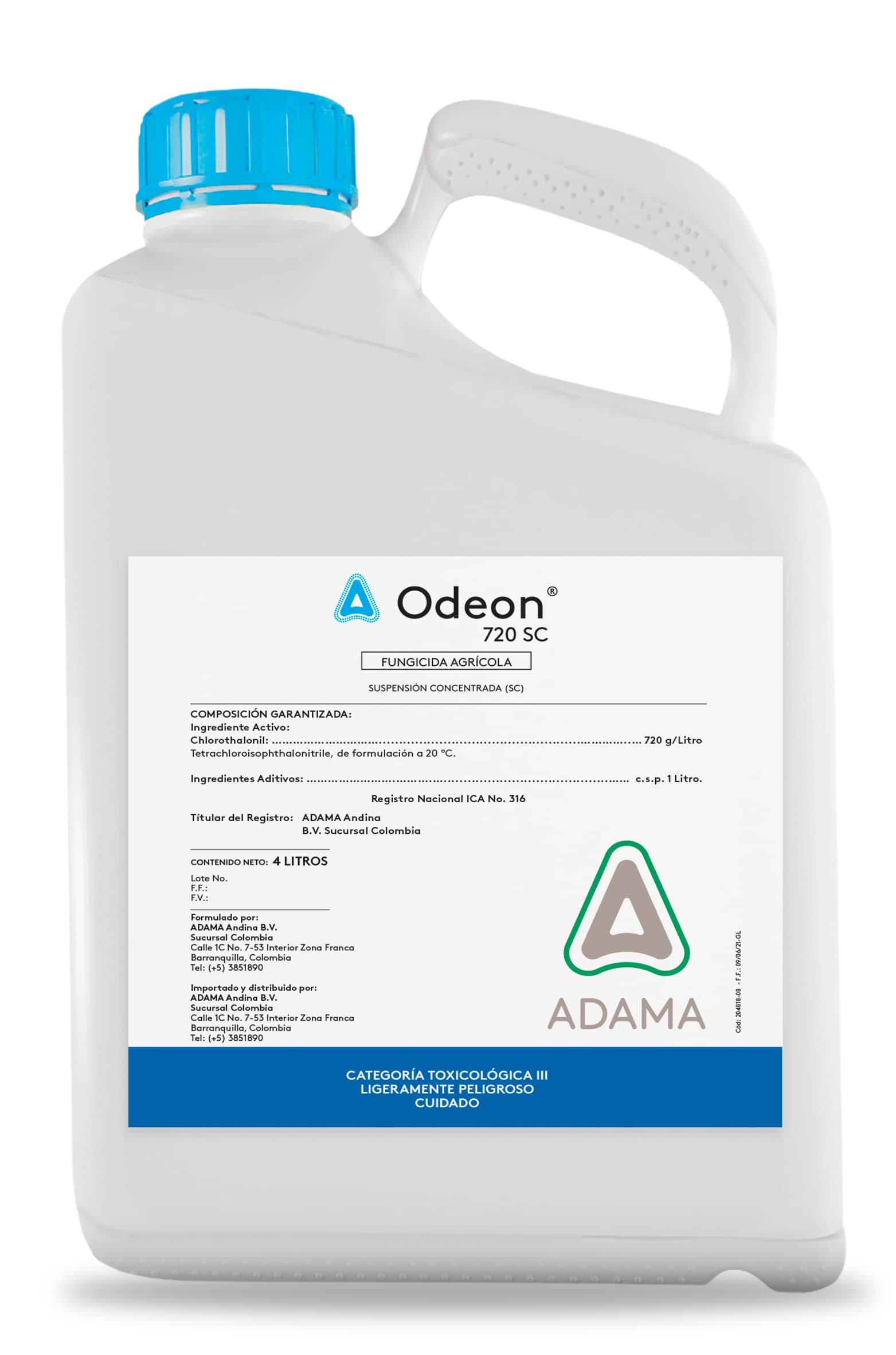 Fungicida Odeon 720 SC x 4 Lt - Adama