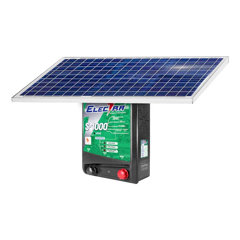 Cerca eléctrica Impulsor Electra S1000 con panel solar – Alcance 30 km