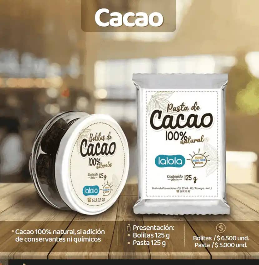 Venta de Pasta de Cacao Cooperativa Alagro