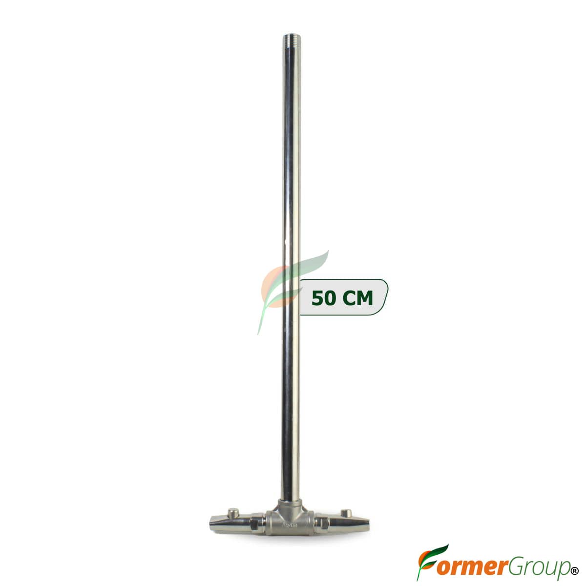 Kit Bebedero Lechones Doble Botón 1/2 T 50cm Acero Inox