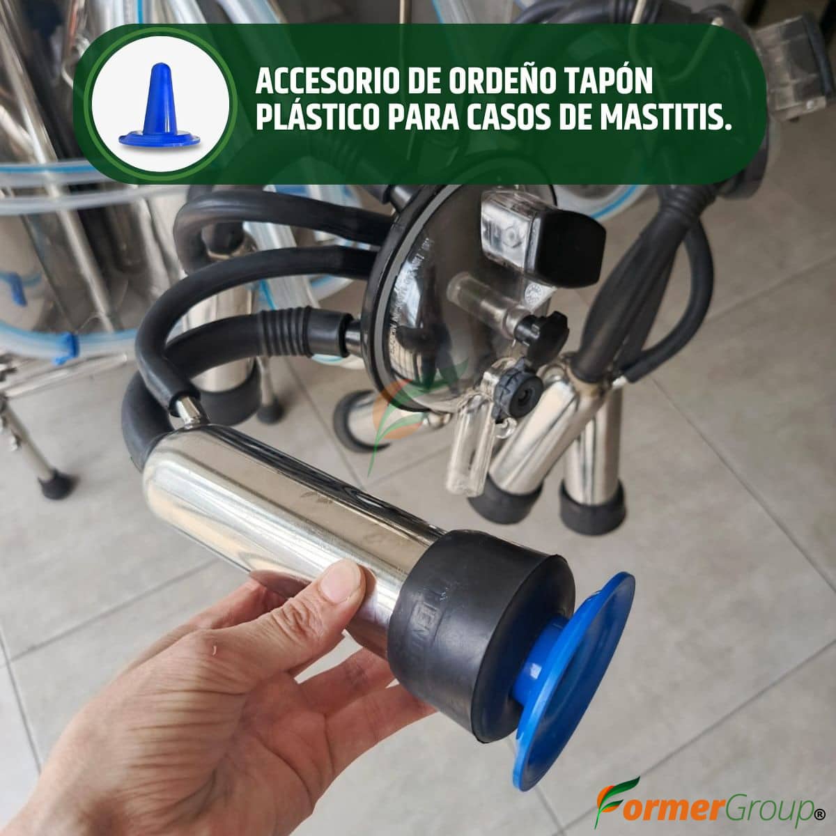 Pezón Falso para Máquina de Ordeño – Sellado de Vacío para Pezoneras