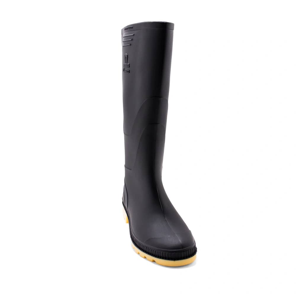Bota Llanera Negro Amarillo Tallas 34 - 45 | Caña alta para campo