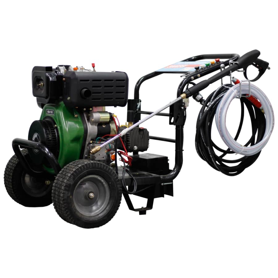 Hidrolavadora Ecomax 10HP: limpieza a presión diésel