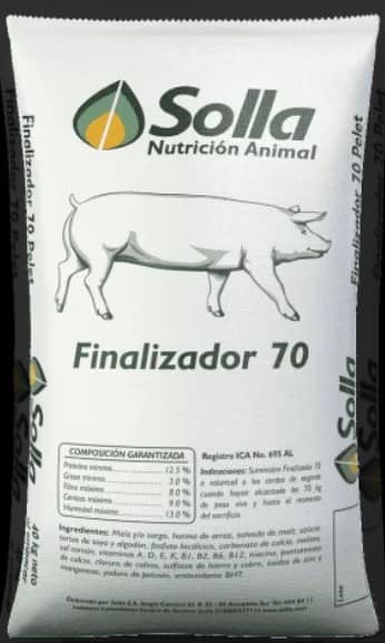 Alimento para cerdos Finalizador 70 x 40 Kg