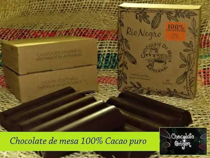 Chocolate de mesa 100% Cacao x 200 Gr