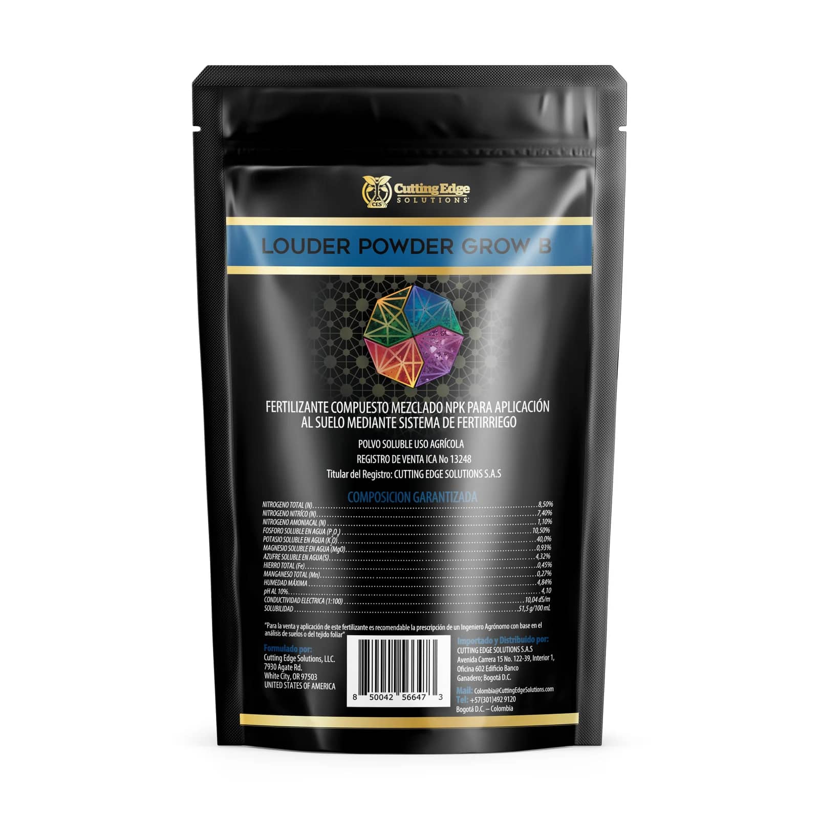 LOUDER POWDER GROW B 500 g | Fertilizante NPK para fertirriego