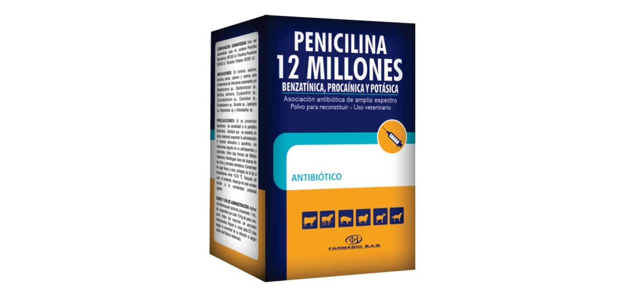Antibiótico Penicilina Farmabio X 12" Ui