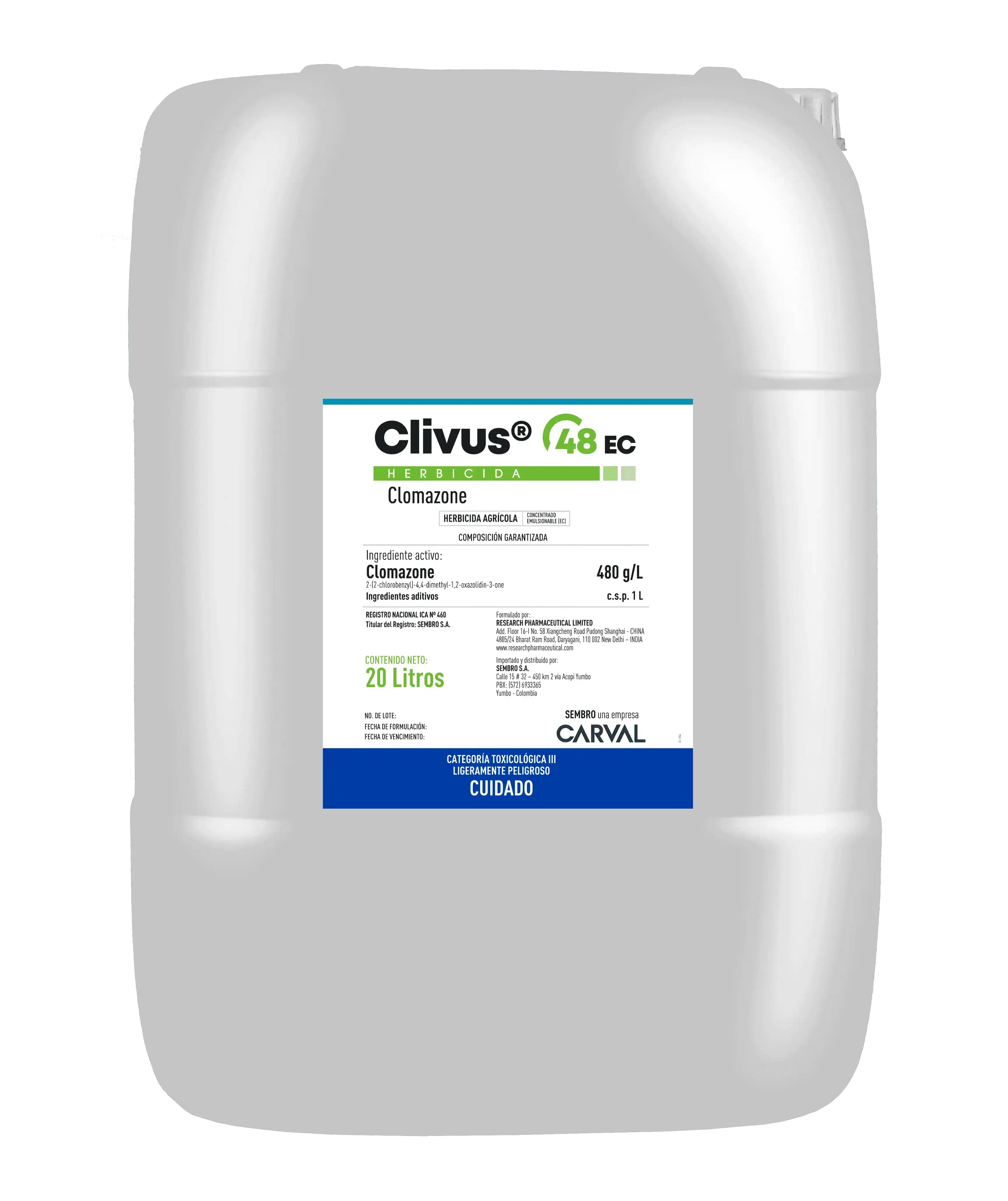 Herbicida Clivus 48 EC x 20 litros