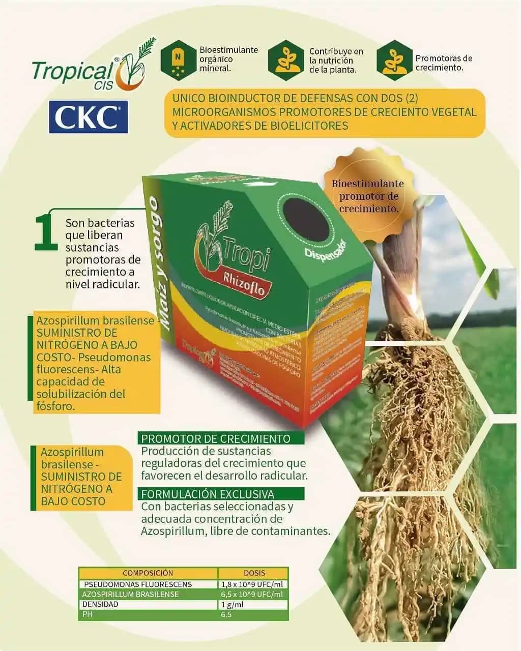 Bioestimulante Tropi Rhizoflo x 100 cc