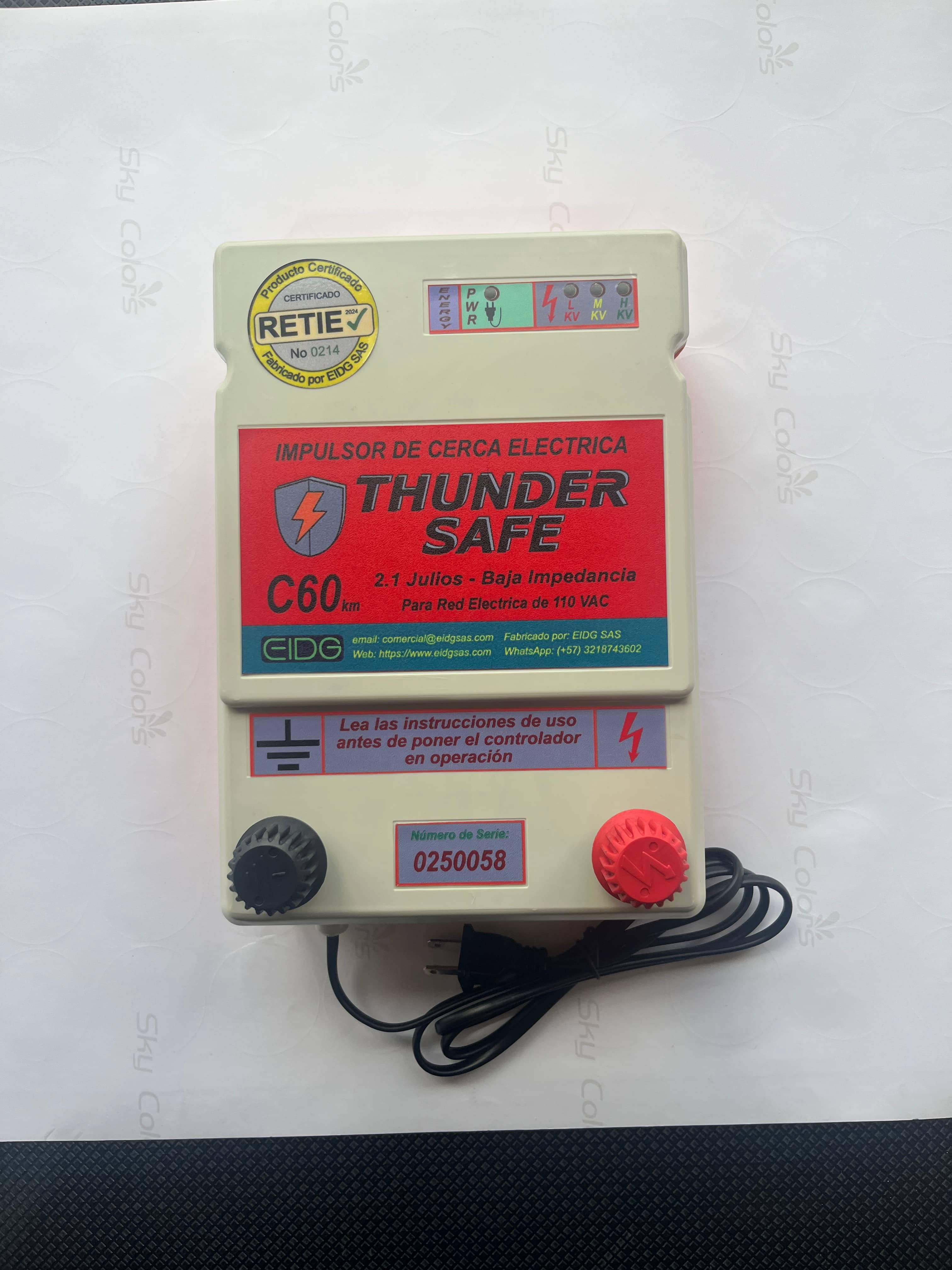 Impulsor de Cerca Eléctrica Thunder Safe C60 | 60 km