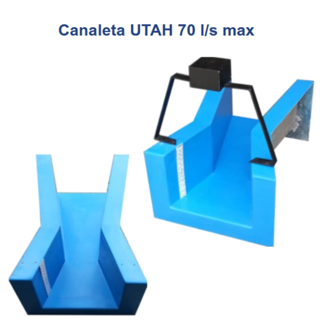 AGUA - Canaleta UTAH 70  l/s max