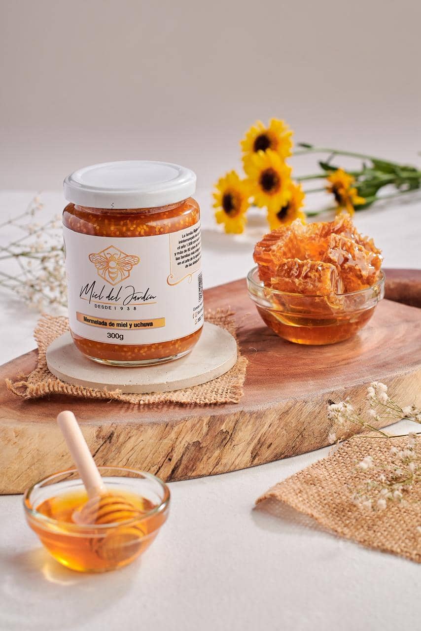Mermelada Miel y Uchuva 300 g | Miel del Jardín — Sin azúcar