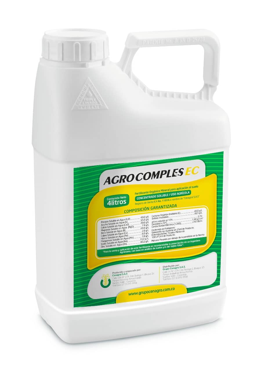 Agrocomples EC 4 Lt – Fertilizante Foliar Zinc y Boro