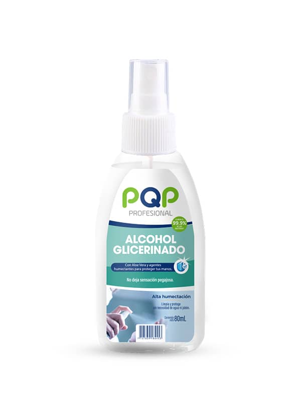 Desinfectante Alcohol Glicerinado PQP Pro 80 ml