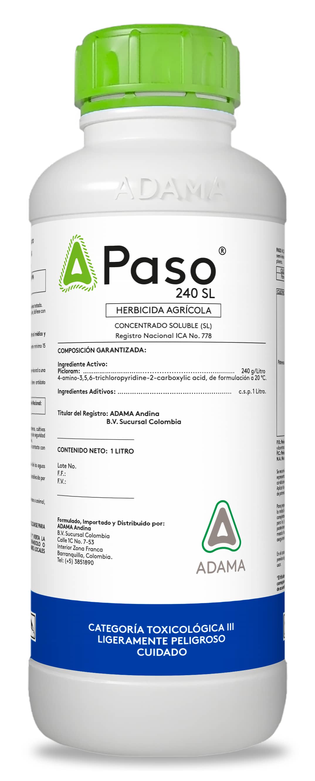 Herbicida Paso 240 SL x 1 Lt - Adama