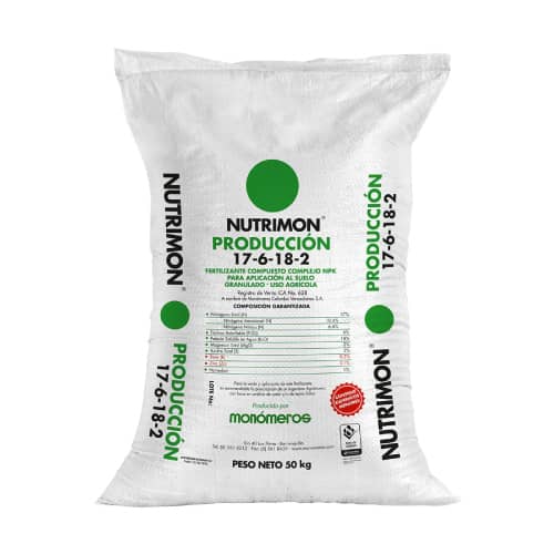 Fertilizante Nutrimon 17-6-18-2 alto potasio