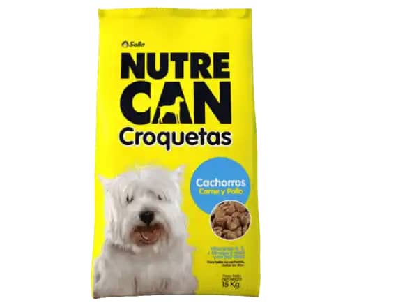 Comida para perros Nutrecan croquetas cachorros x 15 kg