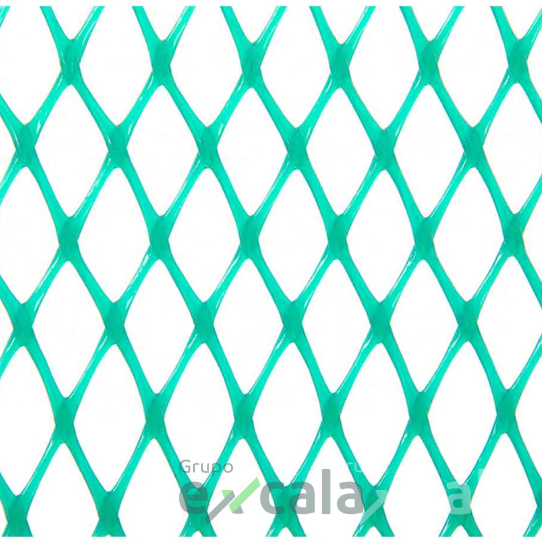Malla Diamante Excala Verde 15x15mm 1x30m UV 2 años
