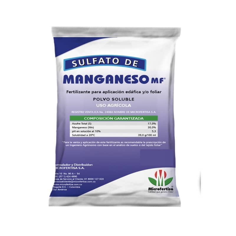 Fertilizante Sulfato de Manganeso 32% x 25 Kg