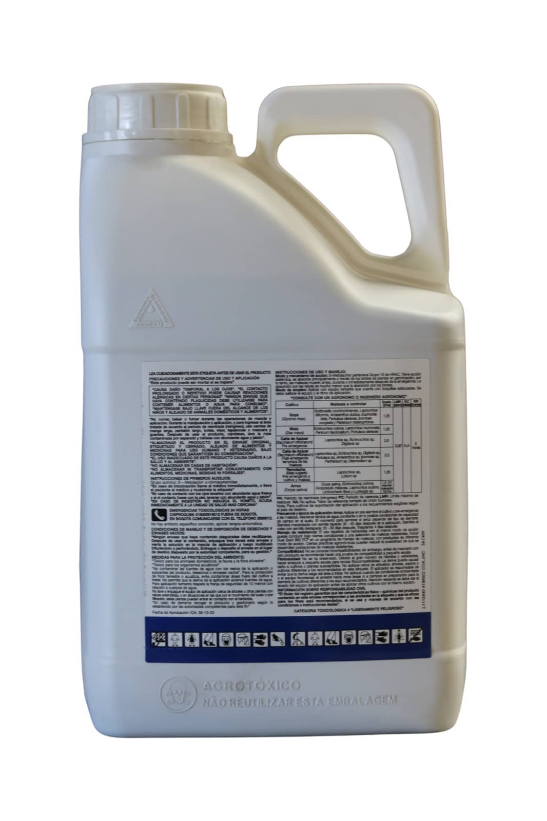 Herbicida Dual Gold EC 5 Lt para control de malezas en cultivos