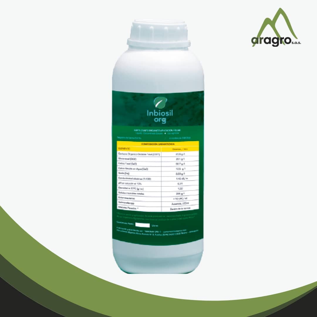 Fertilizante - Nutrición Foliar Inbiosil org x 1 Lt