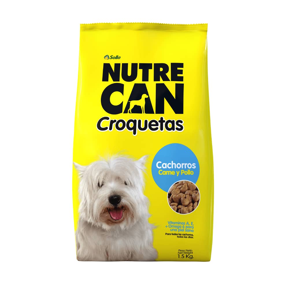 Alimento para Caninos Nutrecan Croquetas Cachorros x 15 kg