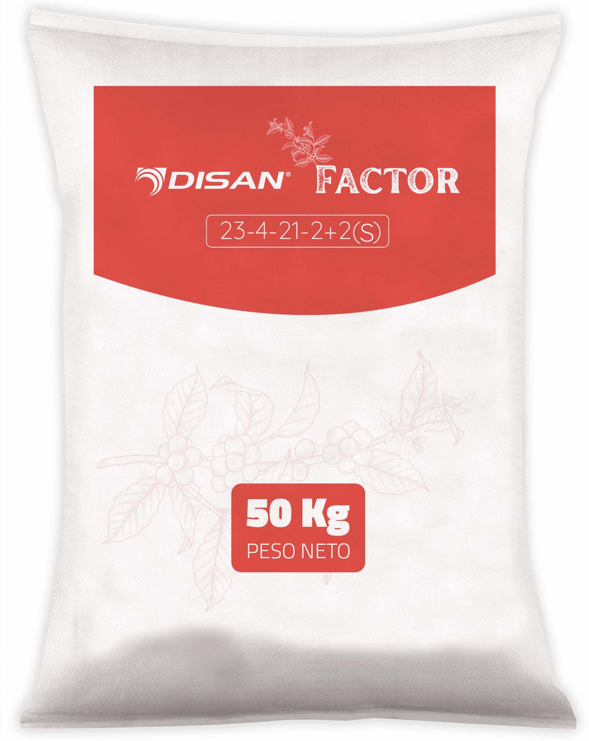 Fertilizante Disan Factor 23-4-21-2 Mg+2(S) x 50 Kg
