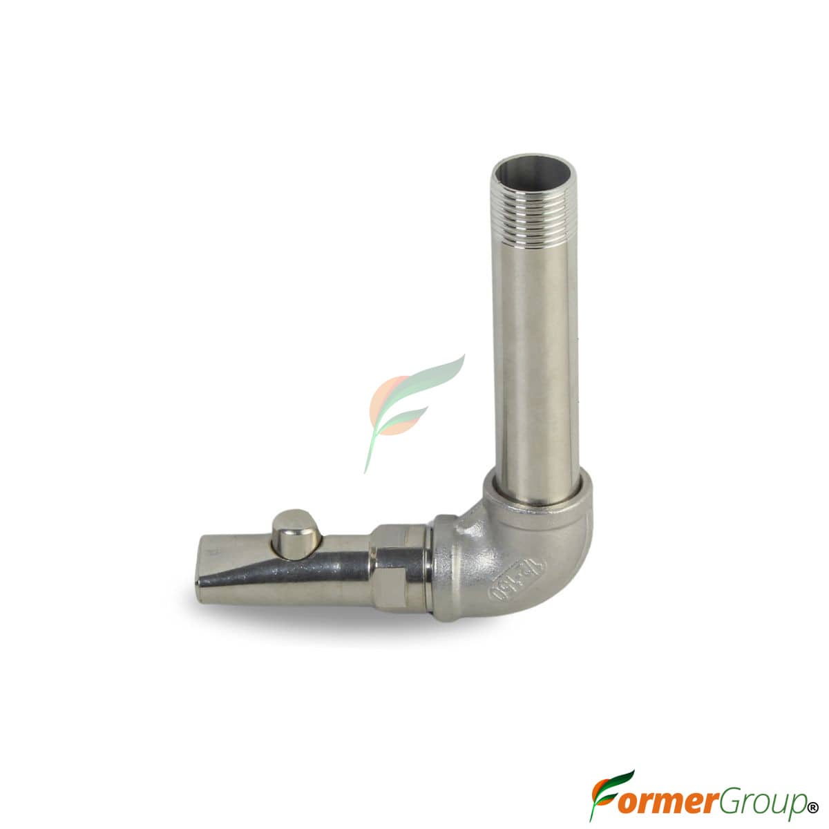 Kit Bebedero Lechones Botón 1/2 Codo 10cm Acero Inox