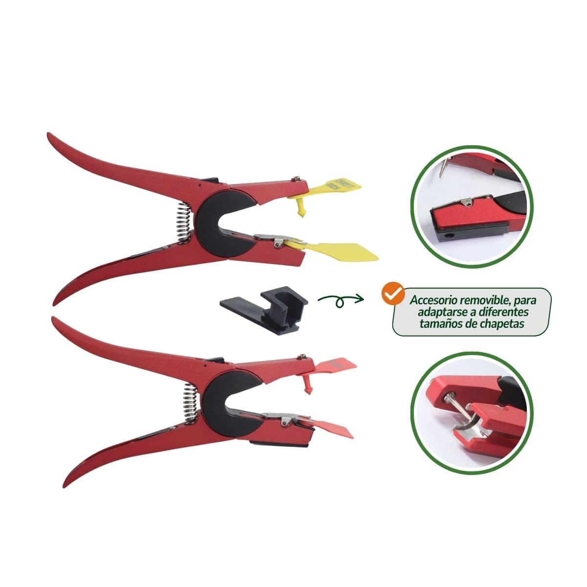 Pinza Chapeteadora Para Perforar Oreja De Animal