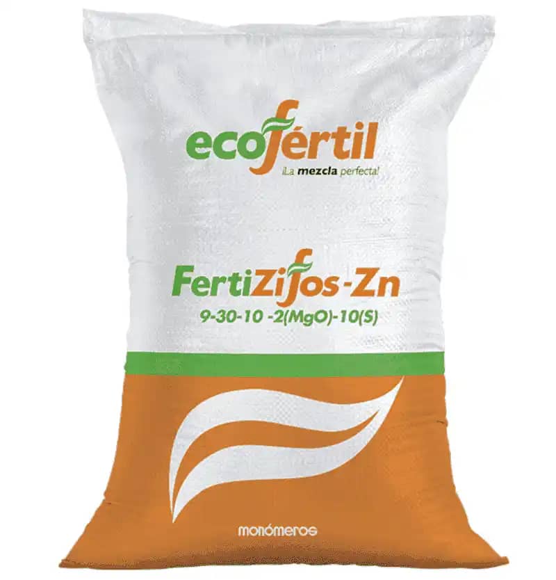 Fertilizante Fertizifos-Zn 9-30-10-2 x 50 Kg - Ecofértil