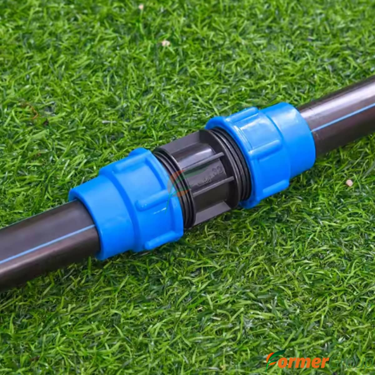 Conector Unión 40mm PE Riego para Agricultura y Huertos