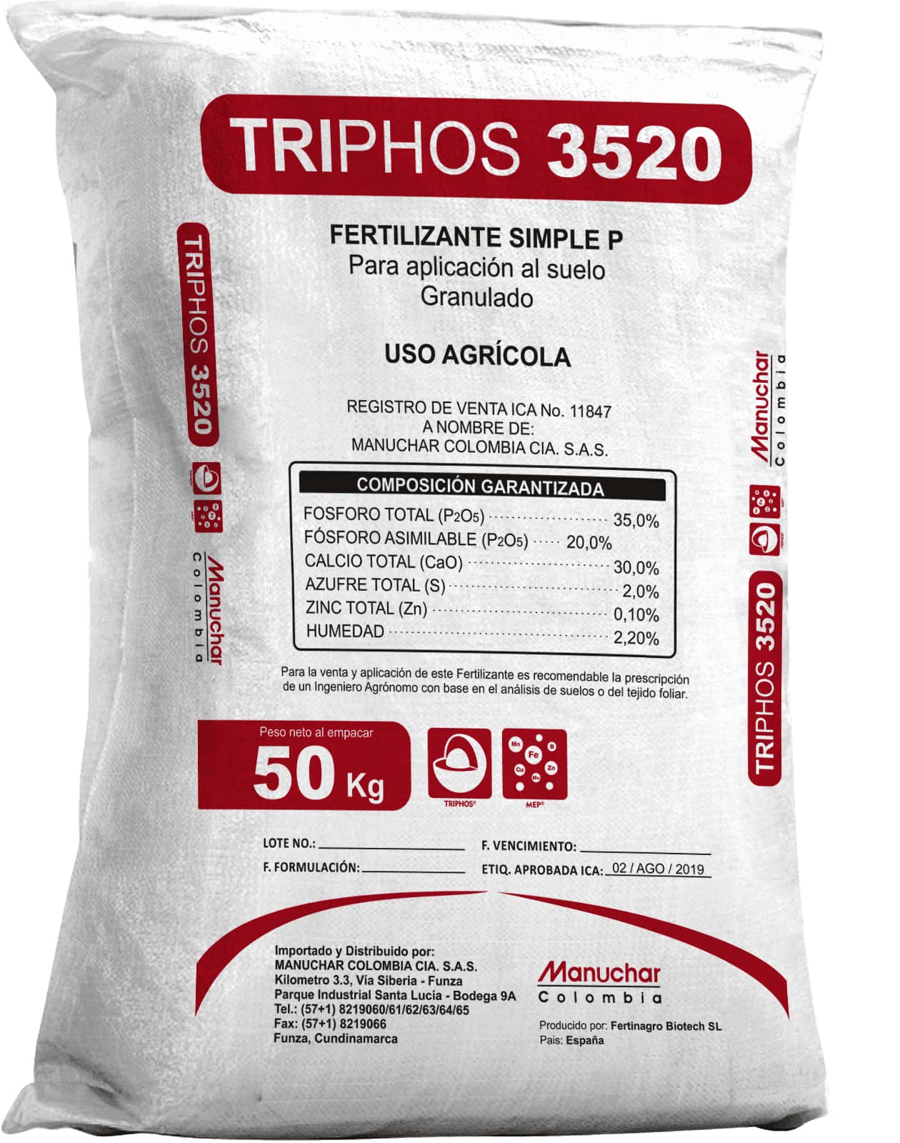 Fertilizante Triphos 35-20 x 1Kg