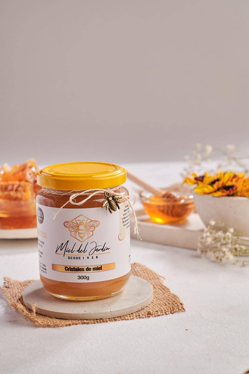 Cristales de Miel Natural 300 g – Miel del Jardín