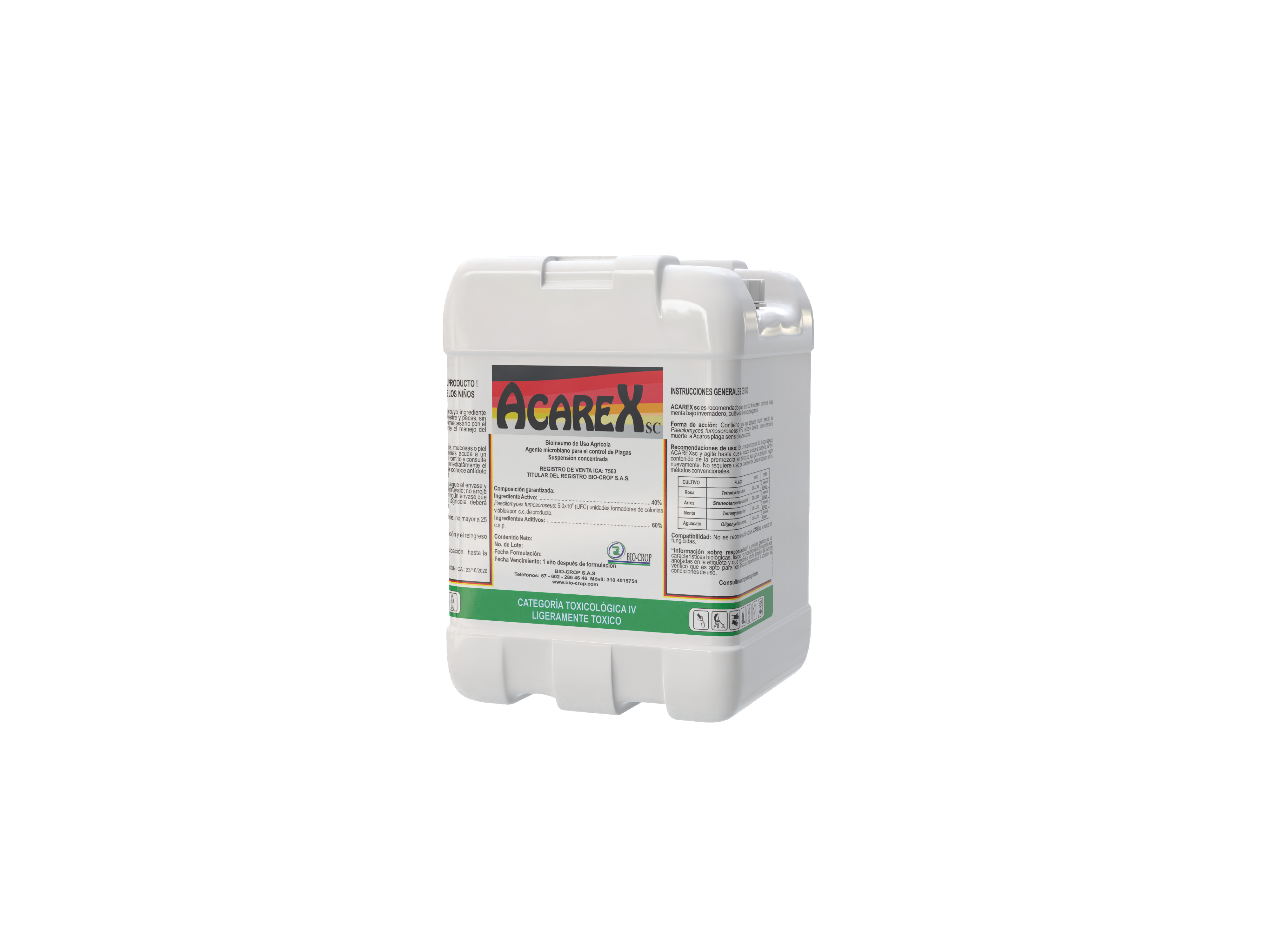 Acaricida Biologico Acarex SC 20L